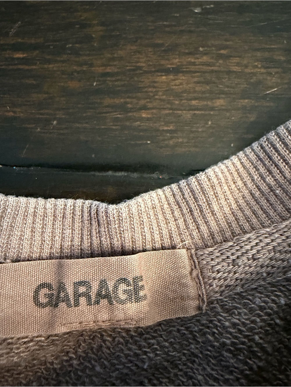 Garage brown Graphic Sweatshirt with White Text “I Hope You Have a Good Day” -Sm - Picture 6 of 6